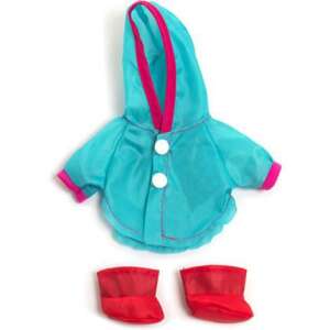 Blue raincoat and red rain boots for 21 cm baby dolls - Miniland