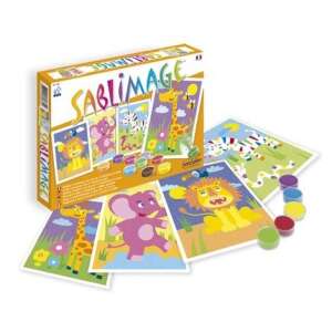 Sablimage sand art kit for kids, create 4 pictures with 15 colors of sand, ages 4+ - Sentosphere