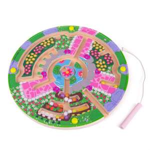BIGJIGS Toys Garden Labyrinth Magnetic Maze Game, a fun and educational toy for kids - Puzzle