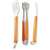 Set de ustensile pentru grătar Fieldmann FZG 9018, set de 3 piese cu spatulă, clește și furculiță, din oțel inoxidabil cu mânere din lemn