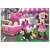 Dino 48 piece Minnie Mouse and Daisy Duck puzzle, featuring a pink van and a black cat