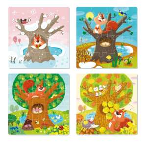 4 az 1-ben puzzle - Az évszakok (12, 16, 20, 24 darab)
