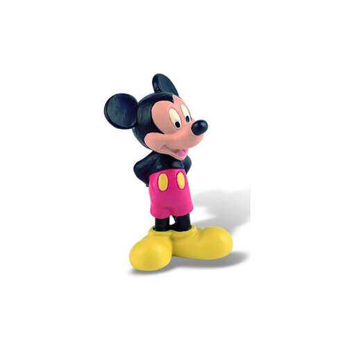 Mickey Mouse figure, Bullyland, classic, red shorts, yellow shoes, Disney character