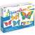 Aquarellum Junior Fluturi painting set for kids, featuring 4 butterfly designs, 5 colors, brush, palette, and pipette