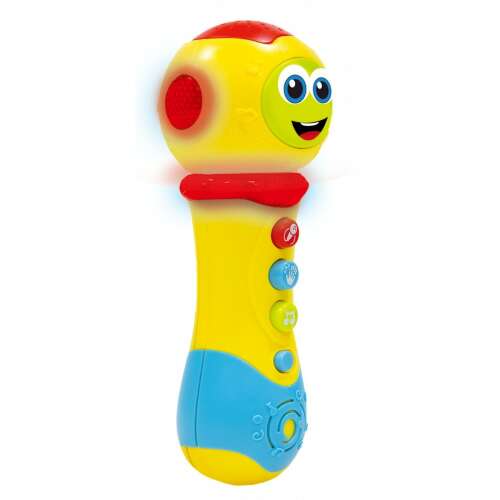Lisciani Baby Microphone 2 in 1, yellow and blue musical toy for babies, with lights and sounds, 12 months+