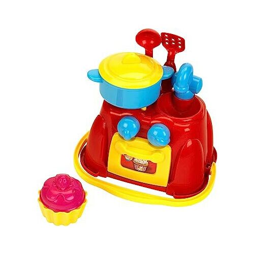 Kicsi Szakács toy oven with pot, cupcake mold, and utensils