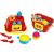 Kicsi Szakács 6-piece sand kitchen playset with oven, pot, cupcake mold, and utensils