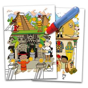 Książka do kolorowania Galt Water Magic Polowanie na skarby z pisakiem wodnym, odkryj ukryte obrazy - Książka dla dzieci i młodzieży