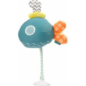 Zabawka do kąpieli Fehn Submarine - 14 cm, miękka pluszowa zabawka w kształcie łodzi podwodnej z przyssawką - Fehn