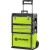 Fieldmann FDN 4150 rolling tool box with telescopic handle, lime green