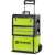 Fieldmann FDN 4150 metal rolling toolbox, green, three-piece, with wheels and telescopic handle