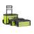 Fieldmann FDN 4150 metal rolling toolbox, green, three-piece, with wheels and telescopic handle, set