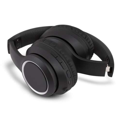 Sencor SEP 710BT BK wireless headphones, black, angled view