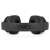 Sencor SEP 710BT BK wireless headphones, black, back view, showing brand logo