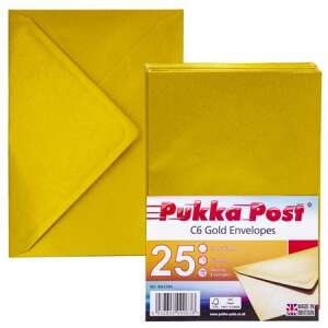 Pukka Pad Gold C6 Borítékok, 25 darabos csomag - Boríték