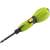 Fieldmann FDS 10103-A cordless screwdriver, green and black, angled view
