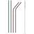 Lamart LT7053 stainless steel drinking straw set with cleaning brush