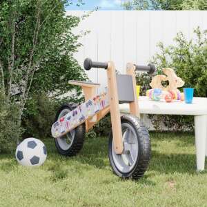vidaXL egyensúlyozó-kerékpár gyerekeknek szürke nyomattal 85002478 Pedálos jármű