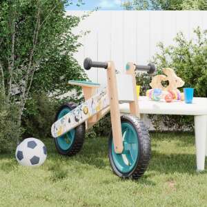 vidaXL egyensúlyozó-kerékpár gyerekeknek kék nyomattal 85005854 Pedálos jármű