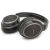 Aiwa Bluetooth headphones, black, side view