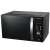 Angled view of Aiwa MW-230DG/BK black microwave oven