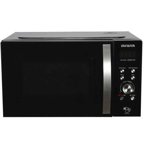 Aiwa MW-230DG/BK 23 literes mikrohullámú sütő grill funkcióval, fekete