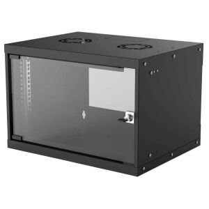 Manhattan 6U Wall Mount Rack Cabinet with glass door - Rack Cabinet