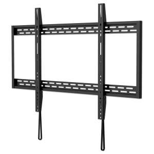 Manhattan TV wall mount for large screens, black, fixed, ultra-thin, up to 100kg - Manhattan