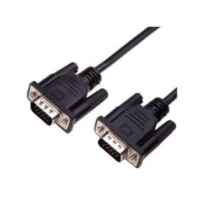 Akyga VGA cable, 1.8m, black, male to male, D-sub, FullHD - Akyga
