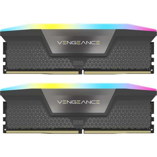 CORSAIR VENGEANCE RGB DDR5 6000MHz 32GB (2x16GB) RAM Kit, Grey