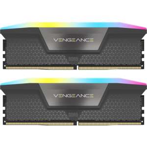 CORSAIR VENGEANCE RGB DDR5 6000MHz 32GB (2x16GB) RAM Kit, szürke - Corsair
