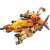 QMAN 41311 Specjalny Pojazd Bojowy Tyrannosaurus, zestaw 4 w 1, 988 elementów, pomarańczowy i żółty