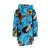 Back view of Naruto Chibi hooded blanket poncho, cartoon themed kids poncho