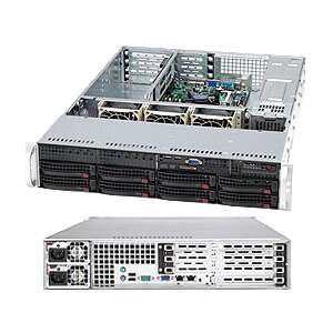 Supermicro server chassis CSE-825TQ-563LPB, 2U Rack-Mountable,  E...