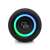 Gogen BS 370B Bluetooth speaker with colorful LED lights, black, bottom view