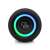Gogen BS 370B Bluetooth speaker with colorful LED lights, black, bottom view