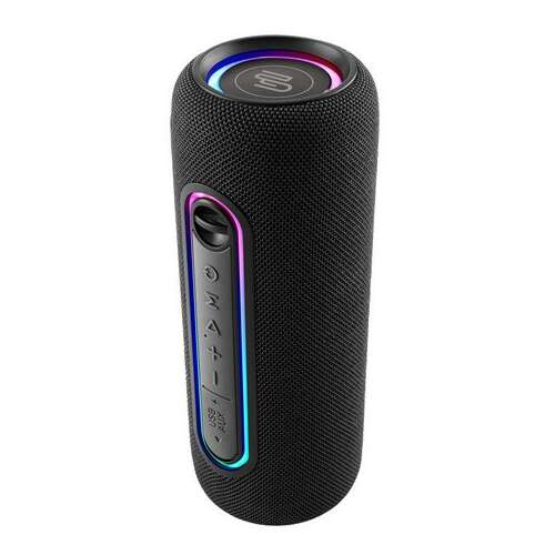 Gogen BS 370B Bluetooth-Lautsprecher mit bunten LED-Lichtern, schwarz