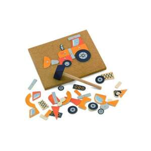 Mozaik-Set (Fahrzeuge) Bauspielzeug, Holzhammer, Korktafel, für Kinder - Entwicklungsspiele für Kinder im Kindergartenalter