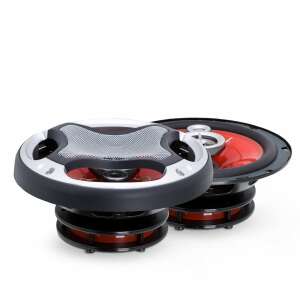 MNC Devil-X 165mm 3-utas autó hangszórók, 100W, 4 ohm, 6.5 hüvelyk, piros és fekete - MNC
