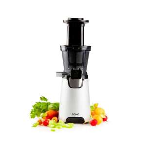 Domo DO9248J lassú gyümölcscentrifuga, ezüst és fekete színben, sárgarépával és zellerrel - Domo