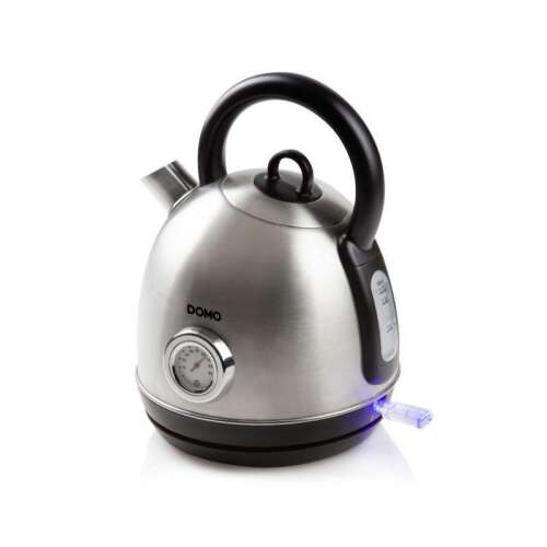 Domo DO9230WK Retro rozsdamentes acél elektromos vízforraló hőmérővel