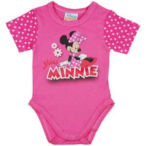 Rövid ujjú baba body csillámos Minnie egér mintával pink - 62-es méret 33356357 Body-k - Lány