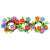 Flower garden building blocks set, 104 pieces, for kids 3 years and up, colorful flowers and leaves