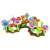 Flower garden building blocks set, 104 pieces, for kids 3 years and up, colorful flowers and leaves
