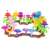 Flower garden building blocks set, 104 pieces, for kids 3 years and up, colorful flowers and leaves