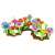Flower garden building blocks set, 104 pieces, for kids 3 years and up, colorful flowers and leaves