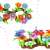 Flower garden building blocks set, 104 pieces, for kids 3 years and up, colorful flowers and leaves
