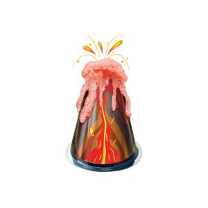 4M KidzLabs Fizzy Bubble Lab volcano experiment, erupting volcano with fizzy lava - Science & Discovery Toy