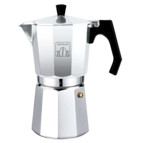 Cecotec CECO016728 Mokclassic 900 Shiny Olasz Kotyogós Kávéfőző, Ezüst