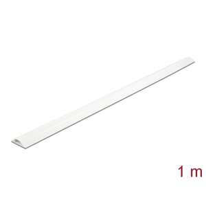 DeLOCK thin self-adhesive plastic cable cover, white